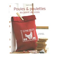 Poules et poulettes au point de croix