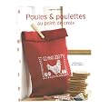 Poules et poulettes au point de croix
