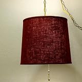 Drum Pendant Lamp Swag Light Linen Swag Lamp