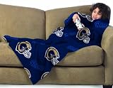 NFL St. Louis Rams Youth Comfy Throw, Officially Licensed Blanket with Sleeves by Northwest