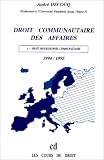 Revue Litec  / Droit professionnel communautaires. Maîtrise (Paris II)