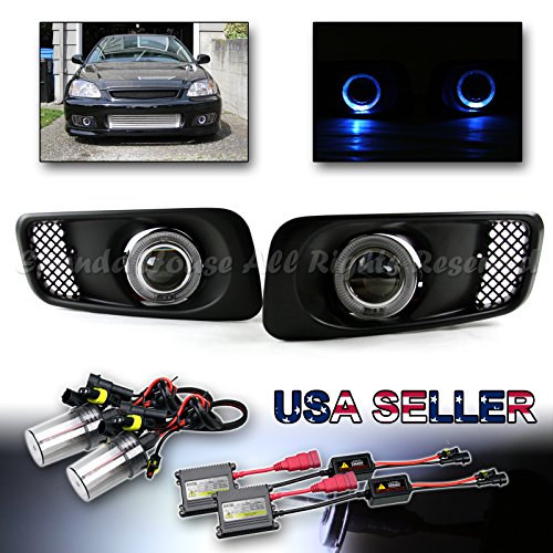 For 99 00 Civic 3 Projector Fog Lights Blue Led Angel Eye Switch 6000k Hid Kit Review Paramonfdasin For 99 00 Civic 3 Projector Fog Lights Blue Led Angel Eye Switch 6000k Hid Kit Review Paramonfdasin