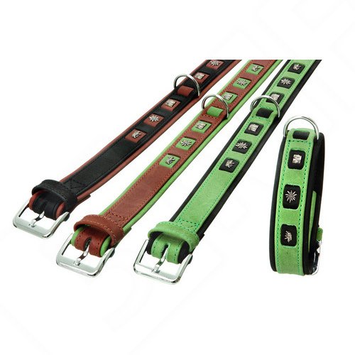 Karlie 25500 - Waidmanns Heil - Halsband - 30 mm 40 cm, gr&uuml;n / schwarz