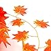 CrazyDeal 7.54ft Artificial Ivy Red Leaf Garland Plant Vine Fake Foliage Flower Home Decor Useful charming
