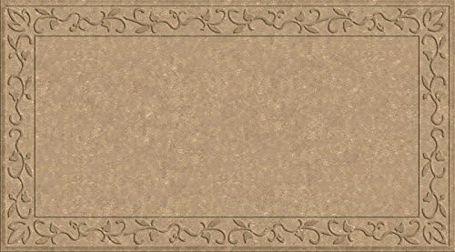 Soft Impressions Vine Low-Profile Mat, 34 by 52-Inch, Latte