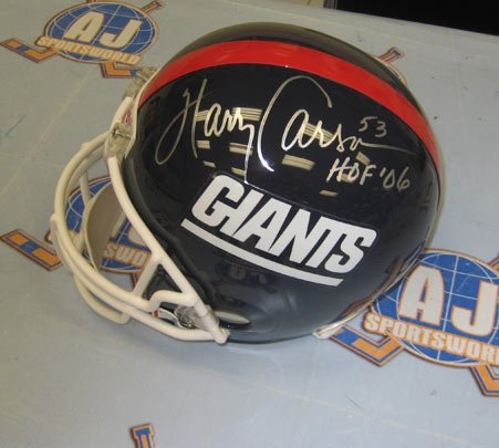 Harry Carson New York Giants Autographed/Hand Signed Football Helmet