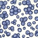 Moda Berry Delicious Blueberry Cotton Fabric By the Yard