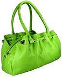 DELARA sac &agrave; main en cuir - vert claire