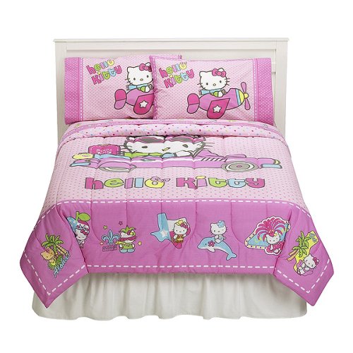 Hello Kitty HK USA Travel Twin Comforter