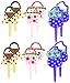 Oasis Supply Assorted Colors Cupcake/Cake Decorating Puffy Jewel Picks, 3-Inch, Purse, Set of 12