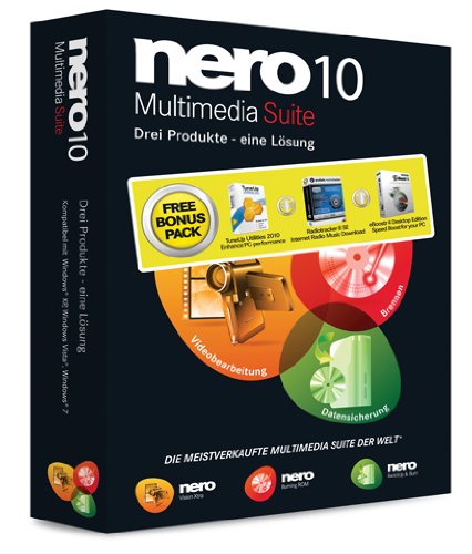 Nero 10 Suite + Bonus Pack Multilingual (TuneUp Utilities 2010, Audials Radiotracker 8 SE, eBoostr 4 Desktop Edition)