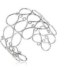 Sterling Silver Swirl Wire Cuff Bracelet