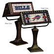 Buffalo Bills Memory Company Team Art Glass Banker's Lamp NFL Football Fan Shop Sports Team Merchandise