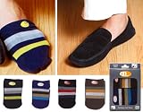 No show Mocsocs - Stripes grey/blue/black/brown