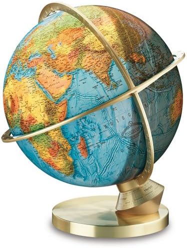 14" Globe, Brass Base,