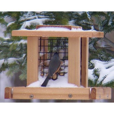Wood Smaller Whole Peanut Feeder