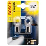Produkt-Bild: Bosch 1987301050 Autolampe P21W LONGLIFE - Stopp-/Blinklicht-/Schluss-/Kennzeichenlampe