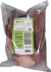Paw Naturaw Organic Bison Bones, Large (Knuckles or Larger than 7"), Assorted Meaty Bones, 4.5-Pound Bags (Pack of 2)