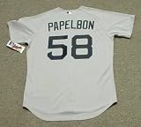 JONATHAN PAPELBON Boston Red Sox Majestic Athletic AUTHENTIC Away Baseball Jersey, 52/2XL