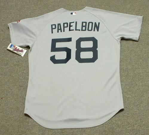 JONATHAN PAPELBON Boston Red Sox Majestic Athletic AUTHENTIC Away Baseball Jersey, 52/2XL