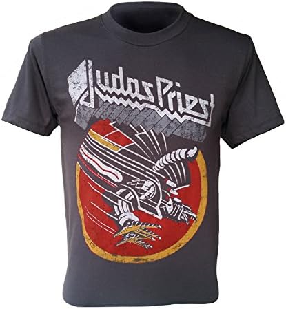 Judas Priest Retro T-Shirt Rock Punk Metal Black QL-169