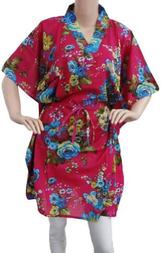 Cotton Kaftan Evening Women Wear Casual Dress Casual Floral Pink Caftan SIZE 4XL
