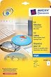 Avery Zweckform 25 feuilles d'�tiquettes pour CD C9660-25 Format sp�cial Super Size Jet d'encre 2880 ppp 117 mm (Import Allemagne)