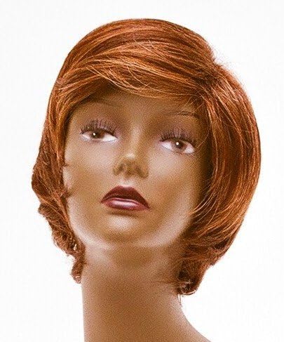 Short Red Auburn Wig - Quality Kanekalon Synthetic Hair Loss Replacement Natural Looking Fashion for Women