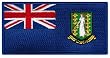 British Virgin Islands Flag Embroidered Patch Iron-On Caribbean National Emblem