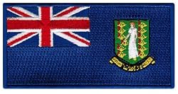 British Virgin Islands Flag Embroidered Patch Iron-On Caribbean National Emblem