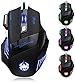[2015 T80 New Version] DLAND ZELOTES Professional LED Optical 5500 DPI 7 Button USB Wired Gaming Mouse Mice for gamer Adjustable DPI Switch Function 5500DPI/3200DPI/2400 DPI /1600 DPI /1000 DPI For Pro Game Notebook PC Laptop Computer