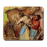 Two Women Washing Horses By Edgar Degas Mouse Pad