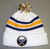 NHL Men's Team Classics Cuffed Knit Hat With Pom (Buffalo Sabres, One Size Fits All)