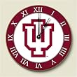 Wood clock~ Indiana Hoosiers ~Artworks Home Accents~ large kitchen wall clock...