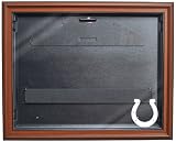 NFL Indianapolis Colts Removable Face Jersey Display - Brown with Museum Quality UV Upgrade