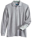 Pique Polo Long Sleeve Easy Care Golf Shirt (Regular and Big & Tall Sizes)