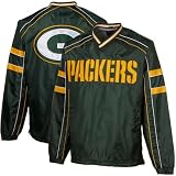 NFL Green Bay Packers V-Neck Pullover Jacket - Green (Large)