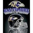 Northwest Baltimore Ravens Gridiron Fleece Throw Size: One Size