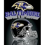 Northwest Baltimore Ravens Gridiron Fleece Throw-Size: One Size