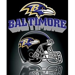 Northwest Baltimore Ravens Gridiron Fleece Throw