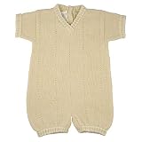 Baby's Trousseau v-neck knit romper
