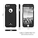 MYRIANN iPhone 7 case, Ultra Thin Full Body Coverage Protection Hard Slim Case with Tempered Glass Screen Protector for iPhone 7(Black)