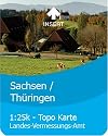 Satmap 2120 GPS Satellitennavigationsystem Karte 1:25000 Sachsen Th&uuml;ringen