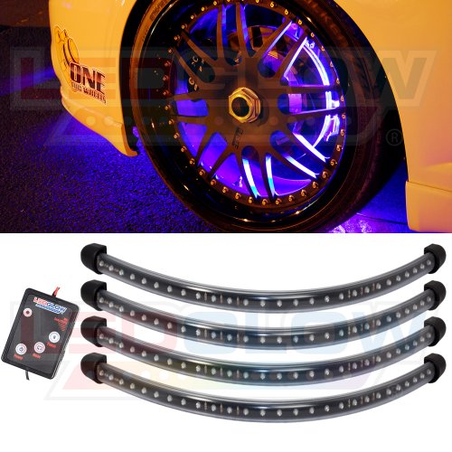 Purple Flexible LED Wheel Well Lighting Kit On Sale