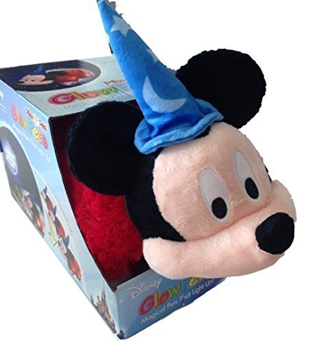 Disney Mickey Mouse Sorcerer Glow Pets Plush Pillow Authentic