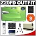 FujiFilm FinePix Z20fd (Green) Digital Camera with NP-45 Battery + Case + Cameta Bonus Accessory Kit