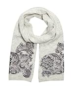 Alice Hannah Bufanda Lana Baroque Lace Design (Gris)