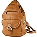 Leather and Non-Leather Trim Shoulder Bag