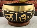 ~ Tibetan GOLD Healing CHAKRA SYMBOLS Singing Bowl ~