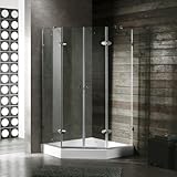 IMAGE OF Vigo VG6063CHCL47W Shower Enclosure